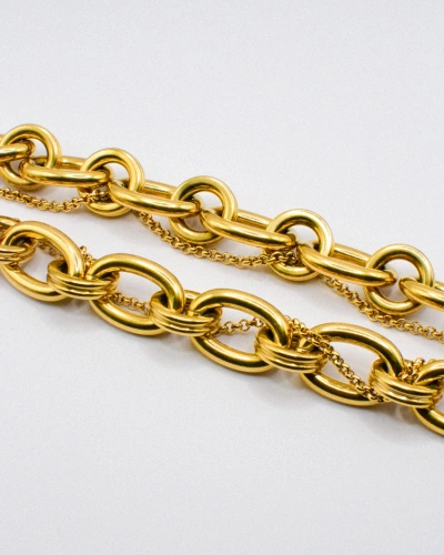 Miniature du produit Collier en Acier Inoxydable doré avec Pendentif Cœur en PureCrystal #4