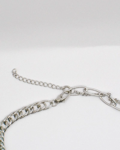 Miniature du produit Collier Papillon Argenté en Acier Inoxydable #4