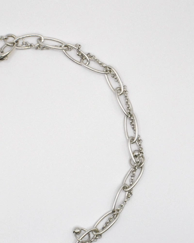 Miniature du produit Collier Papillon Argenté en Acier Inoxydable #5