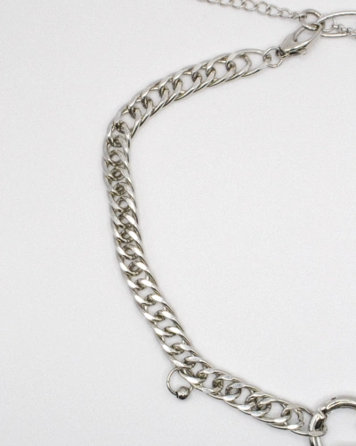 Miniature du produit Collier Papillon Argenté en Acier Inoxydable #6