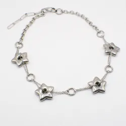 Miniature du produit Collier Ras de Cou Étoiles Argentées #2