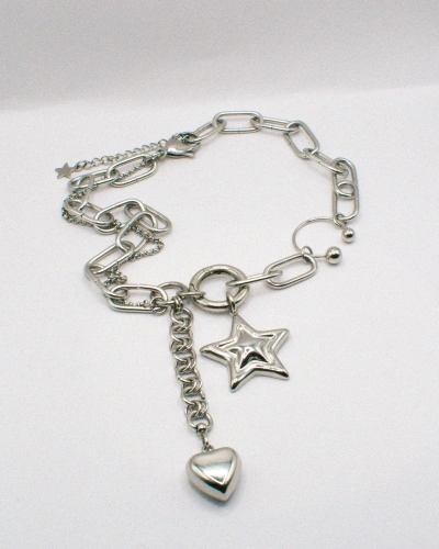 Miniature du produit Collier "Cosmic Drama" - argenté  #1