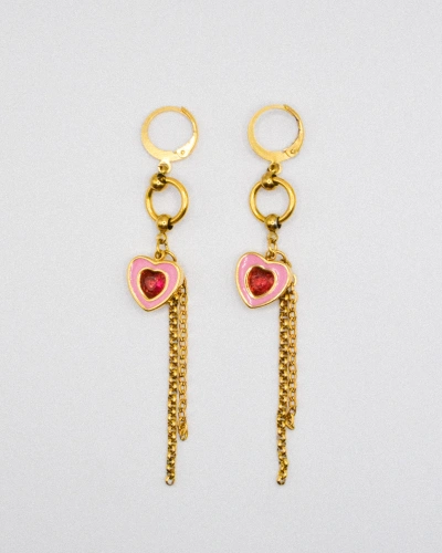 Miniature du produit Boucles d'oreilles "Cupid’s Off Duty" - acier inoxydable doré #1