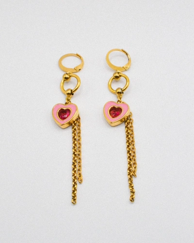 Miniature du produit Boucles d'oreilles "Cupid’s Off Duty" - acier inoxydable doré #3