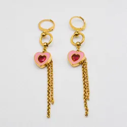 Miniature du produit Boucles d'oreilles "Cupid’s Off Duty" - acier inoxydable doré #3