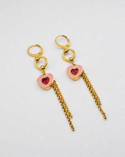 Miniature du produit Boucles d'oreilles "Cupid’s Off Duty" - acier inoxydable doré #4