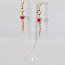 Miniature du produit Boucles d'oreilles "Cupid’s Off Duty" - acier inoxydable doré #5