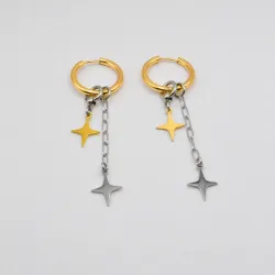 Miniature du produit Boucles d'oreilles "Afterglow" - acier inoxydable doré et argenté #5