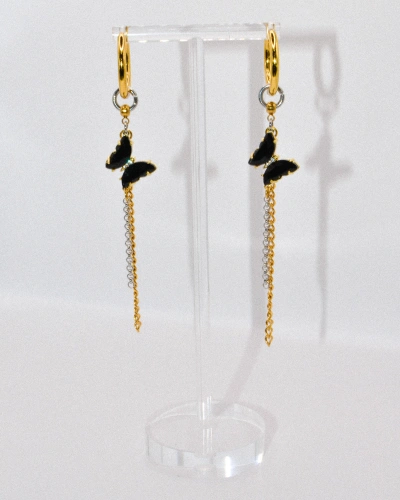 Miniature du produit Boucles d'oreilles "Black Venom" - acier inoxydable #2