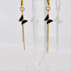 Miniature du produit Boucles d'oreilles "Black Venom" - acier inoxydable #2