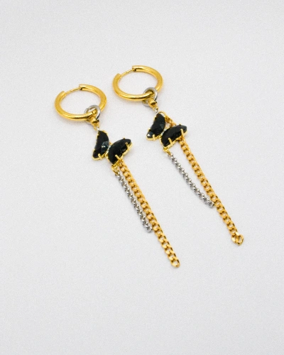 Miniature du produit Boucles d'oreilles "Black Venom" - acier inoxydable #3