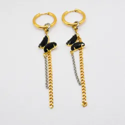 Miniature du produit Boucles d'oreilles "Black Venom" - acier inoxydable #4