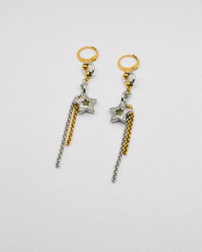 Miniature du produit Boucles d'oreilles "Out of Orbit" - acier inoxydable doré et argenté #3