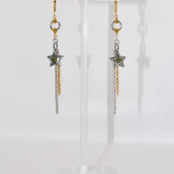 Miniature du produit Boucles d'oreilles "Out of Orbit" - acier inoxydable doré et argenté #2