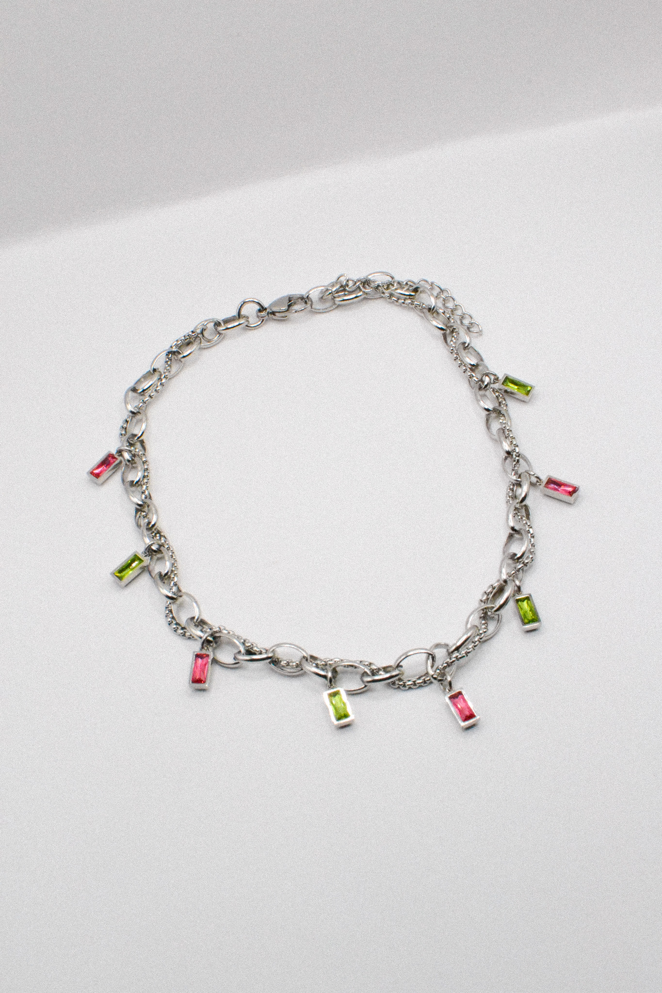 Photo du bijoux :  Collier "Acid Dream" - acier inoxydable argenté #1