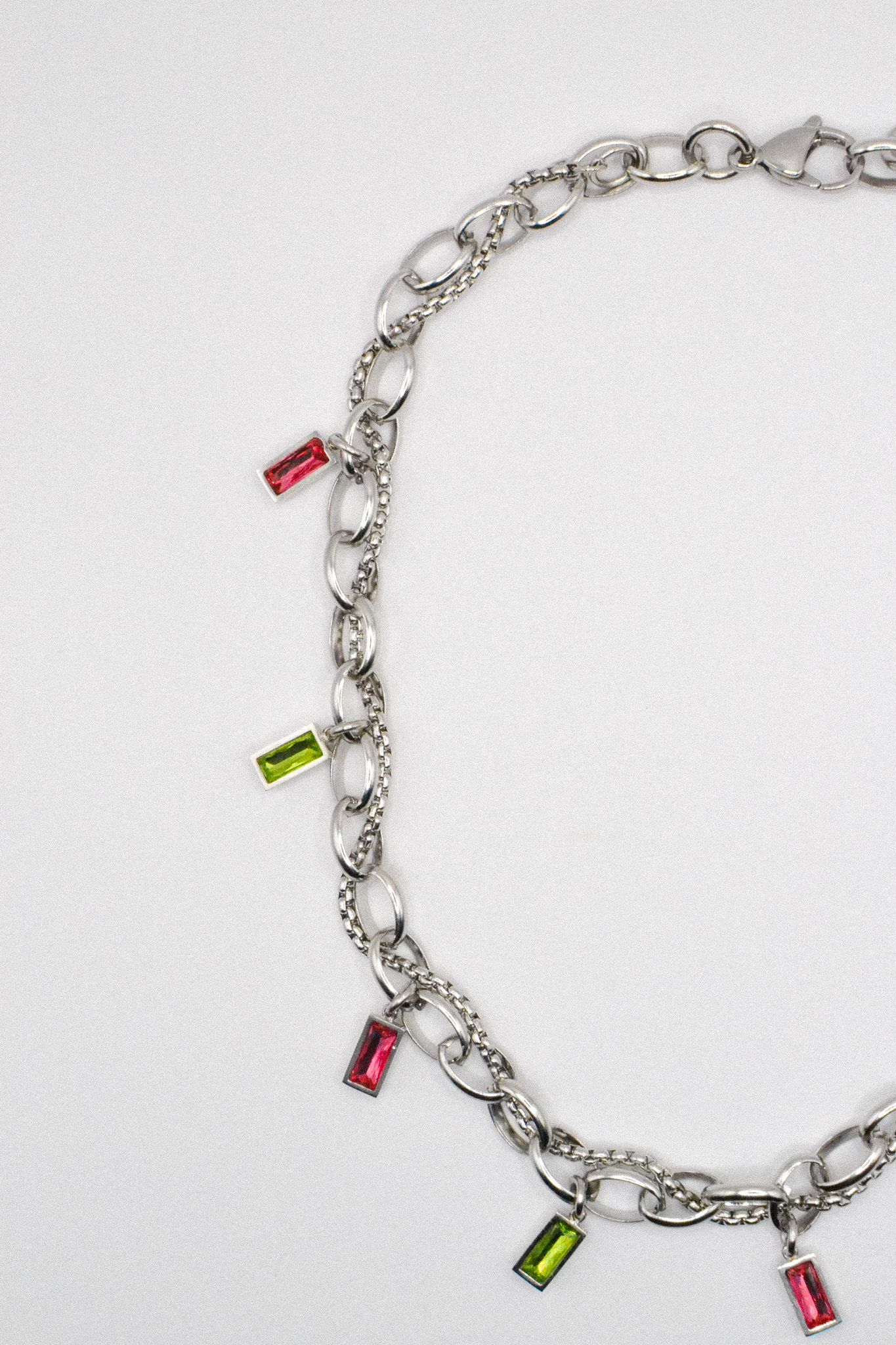 Photo du bijoux :  Collier "Acid Dream" - acier inoxydable argenté #4