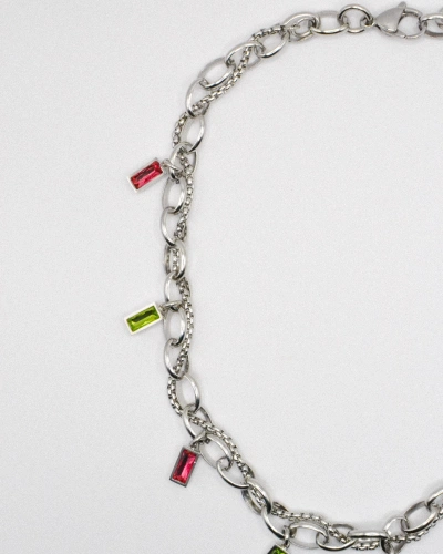 Miniature du produit Collier "Acid Dream" - acier inoxydable argenté #4