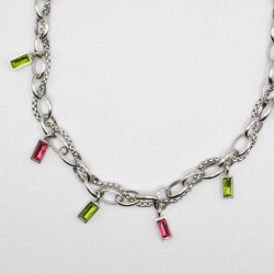 Miniature du produit Collier "Acid Dream" - acier inoxydable argenté #6