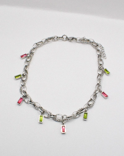 Miniature du produit Collier "Acid Dream" - acier inoxydable argenté #7