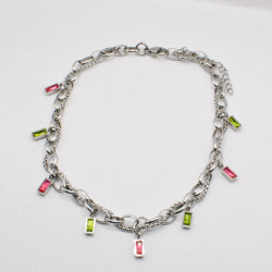 Miniature du produit Collier "Acid Dream" - acier inoxydable argenté #7