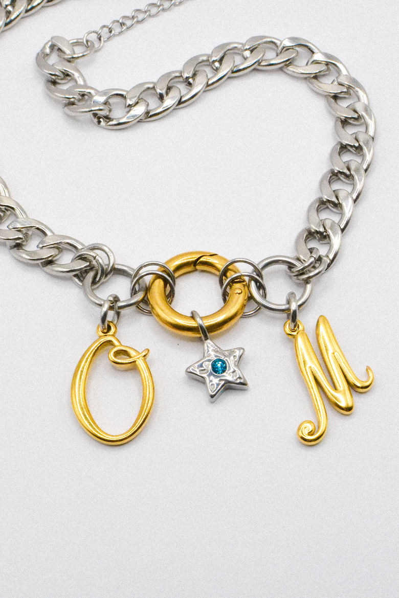 Photo du bijoux :  Collier "Soir de match" - acier inoxydable - OM  #1