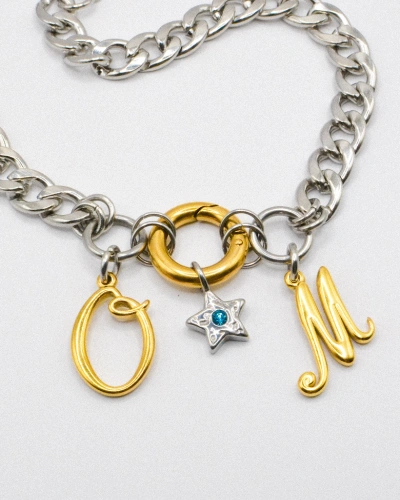 Photo du bijoux :  Collier "Soir de match" - acier inoxydable - OM 