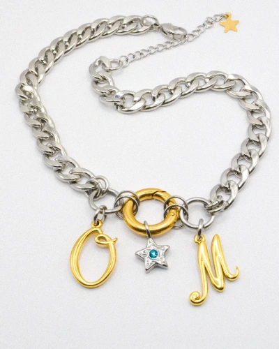 Miniature du produit Collier "Soir de match" - acier inoxydable - OM  #3